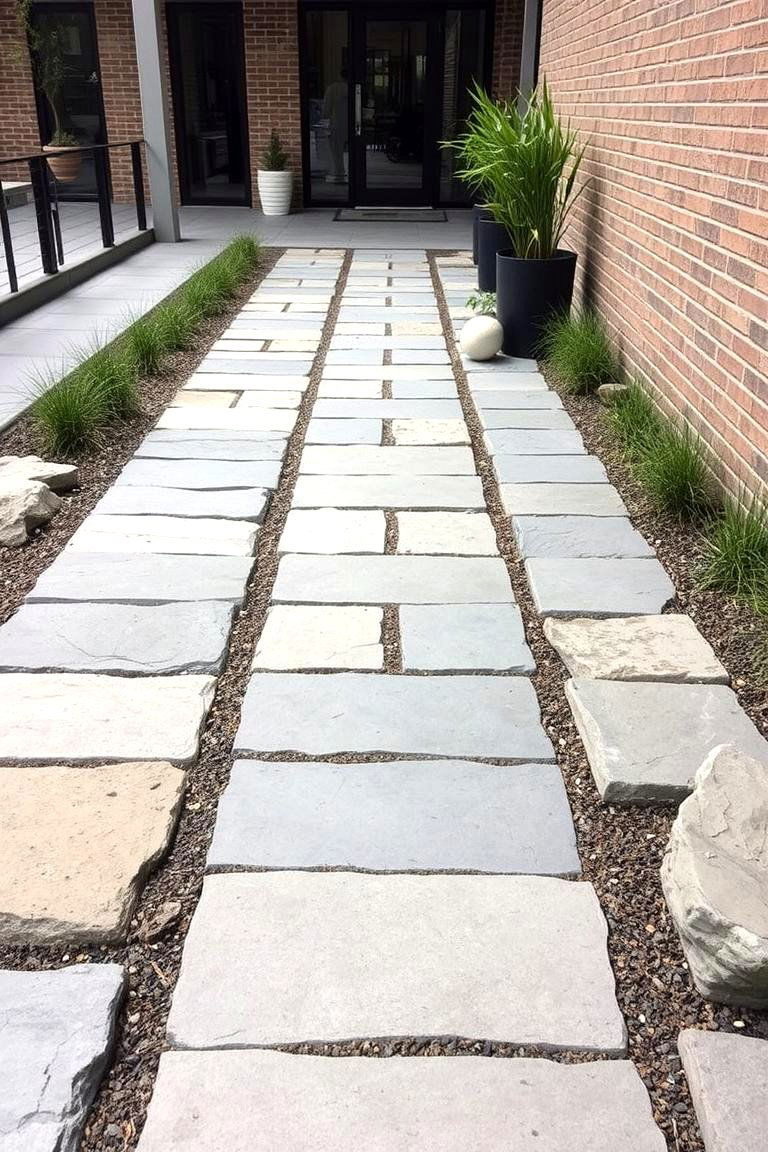 Urban Industrial Flagstone Walkway - 24 Flagstone Walkway Ideas
