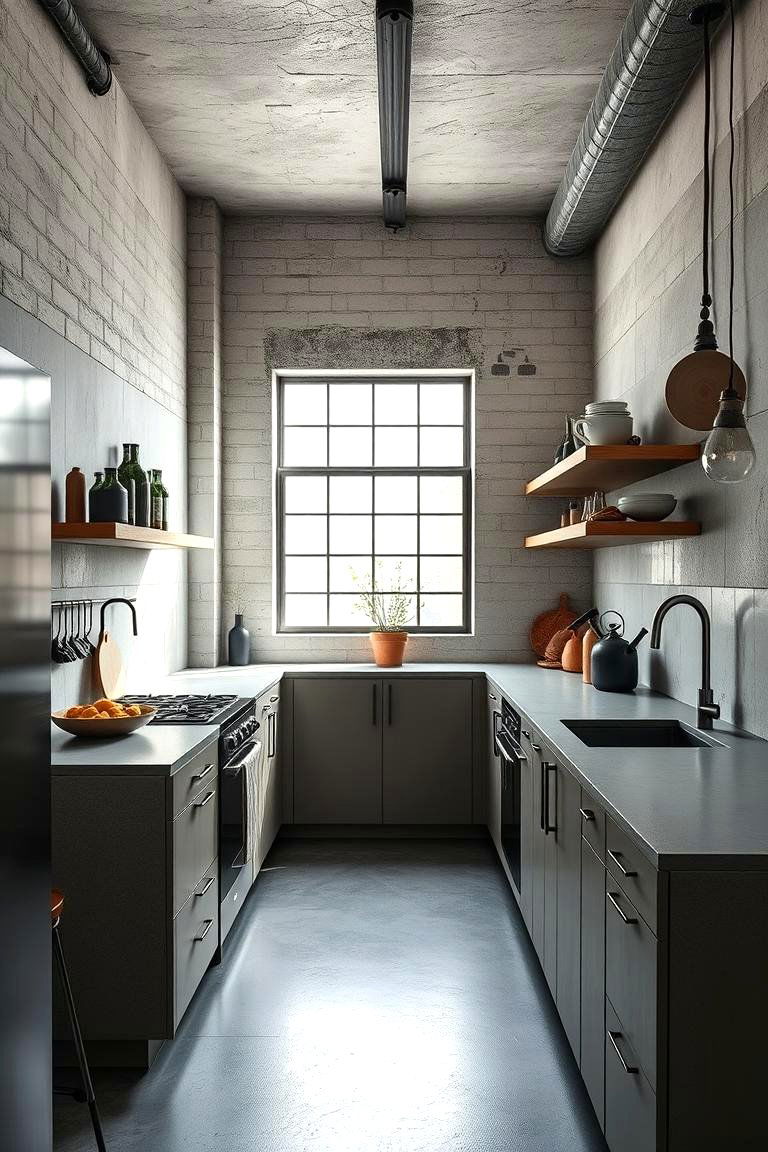 Urban Industrial Microcement Kitchens - 24 Microcement Kitchen Ideas