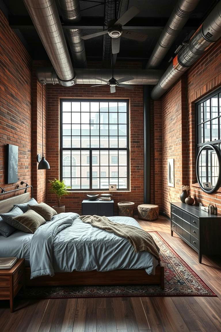 Urban Industrial Twist - 24 L-shaped Bedroom Layout Ideas