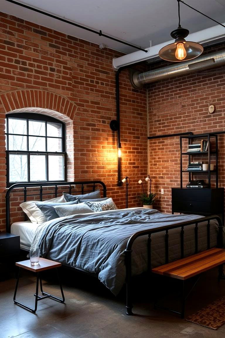 Urban Industrial Vibes - 24 60s Bedroom Ideas