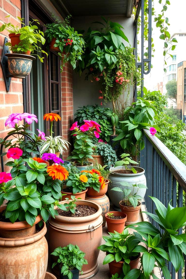Urban Jungle Balcony - 24 Cantilever Balcony Ideas