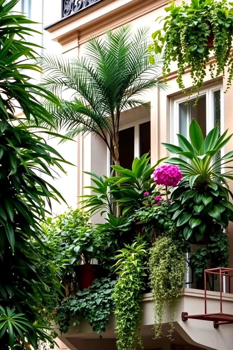 Urban Jungle Balcony - 24 French Balcony Ideas