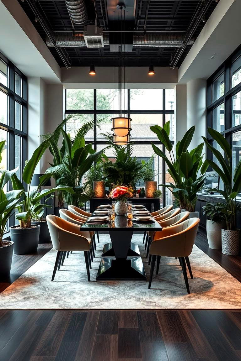 Urban Jungle Dining - 24 Greenhouse Dining Room Ideas