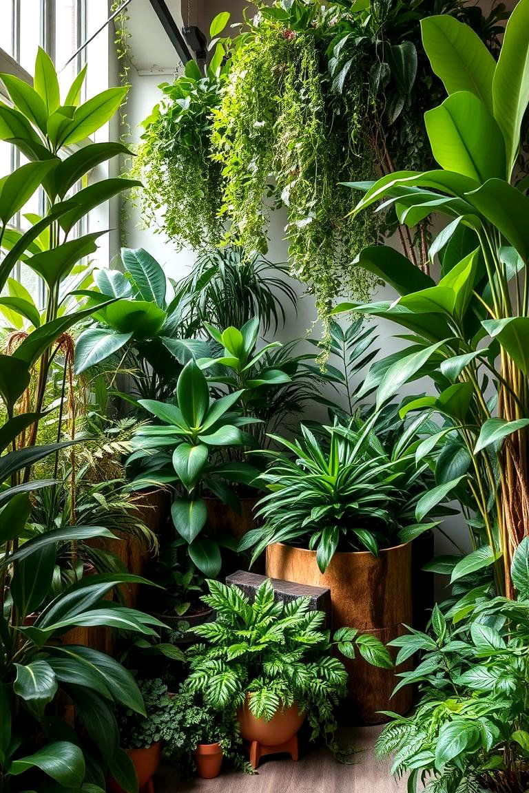 Urban Jungle Indoor Plant Decor - 24 Room Decorating Ideas