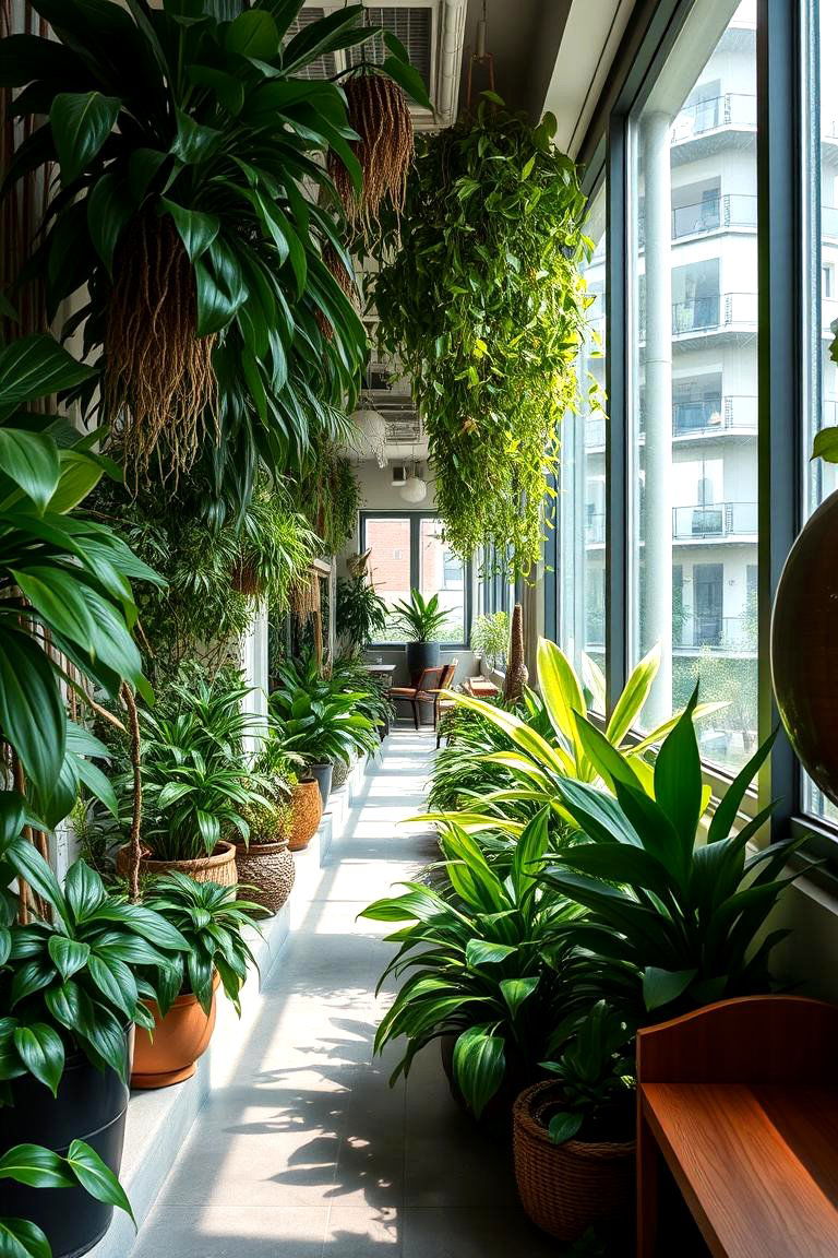 Urban Jungle Vibes - 24 Green Hallway Ideas