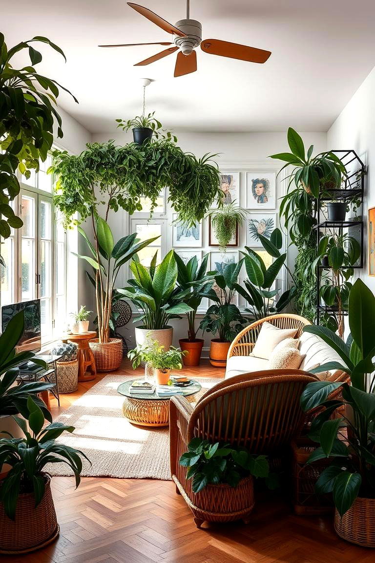 Urban Jungle - 24 Aesthetic Living Room Ideas