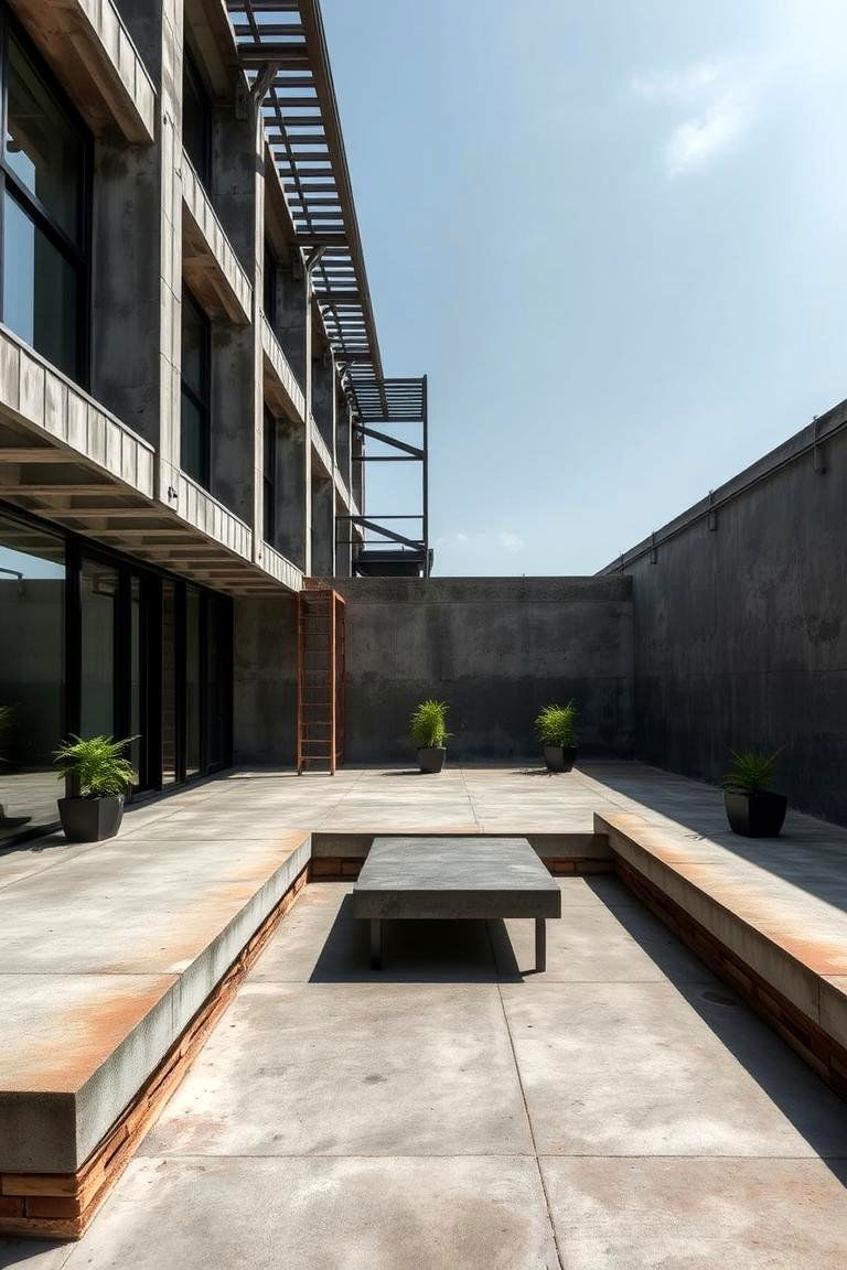 Urban Loft Aesthetics - 24 Raised Concrete Patio Ideas