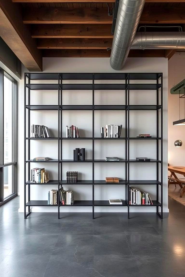Urban Loft Bookshelf - 24 Built-in Bookshelf Ideas