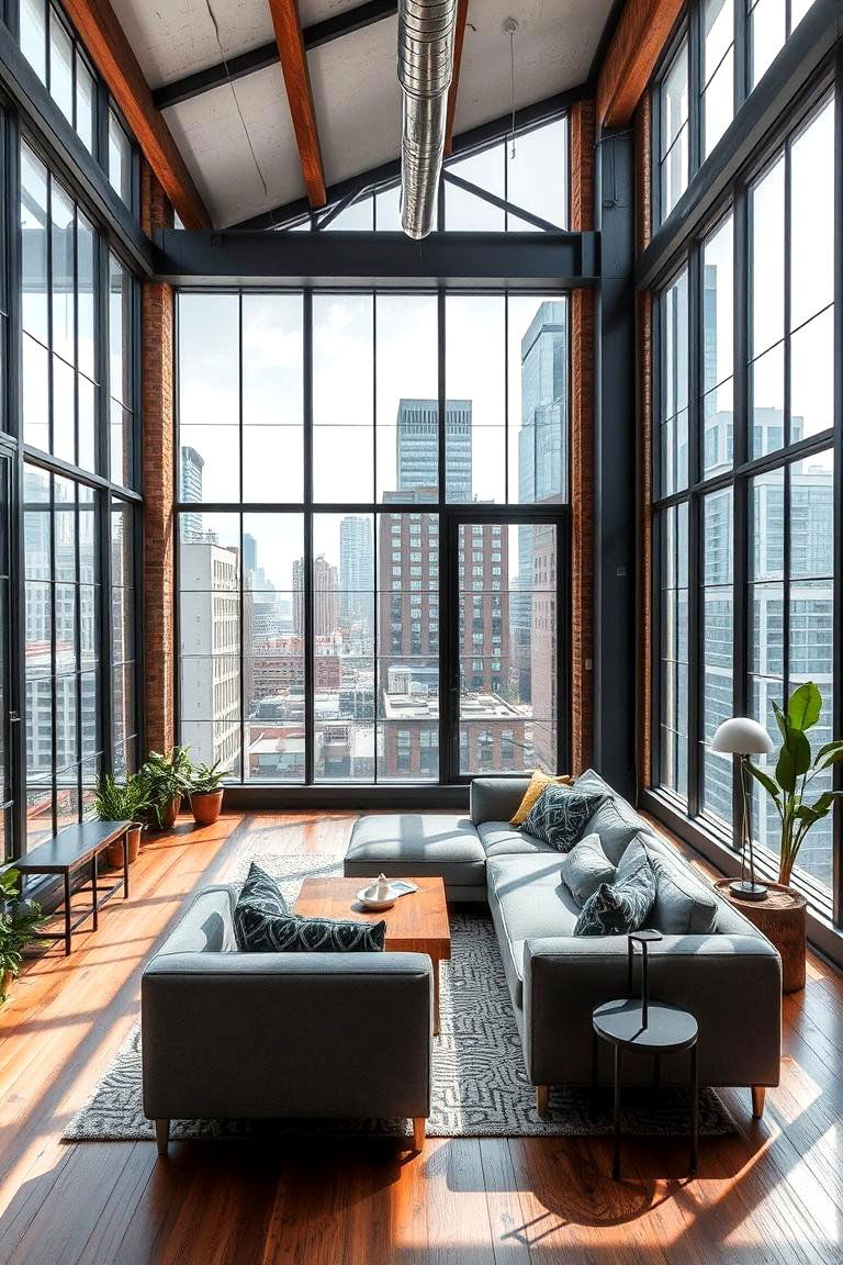 Urban Loft Grey Vibes - 24 Grey Sectional Living Room Ideas