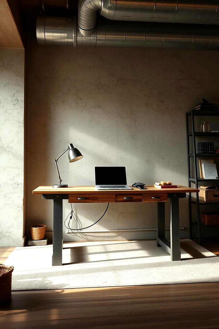 Urban Loft Inspired Desk - 24 Desk in Living Room Ideas