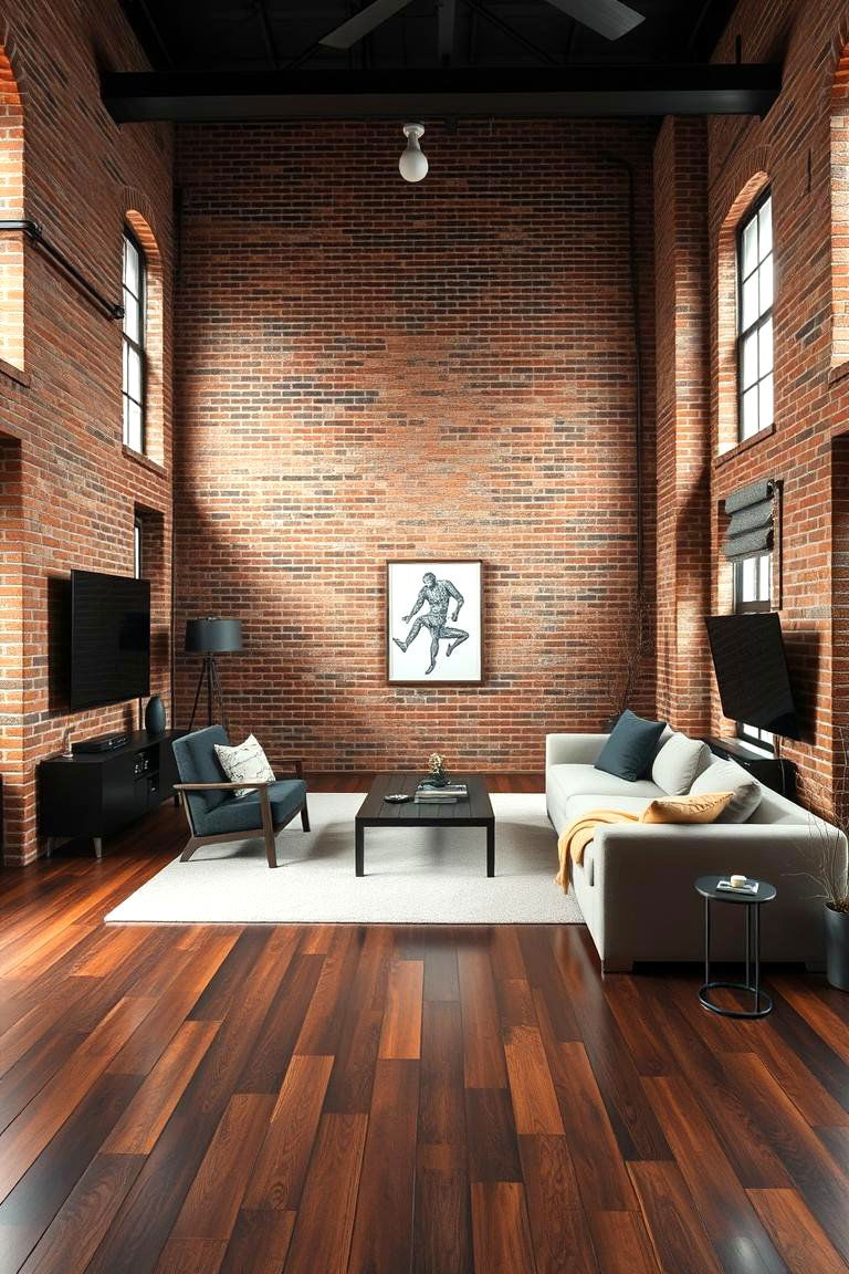 Urban Loft Living Room - 24 Black and Brown Living Room Ideas
