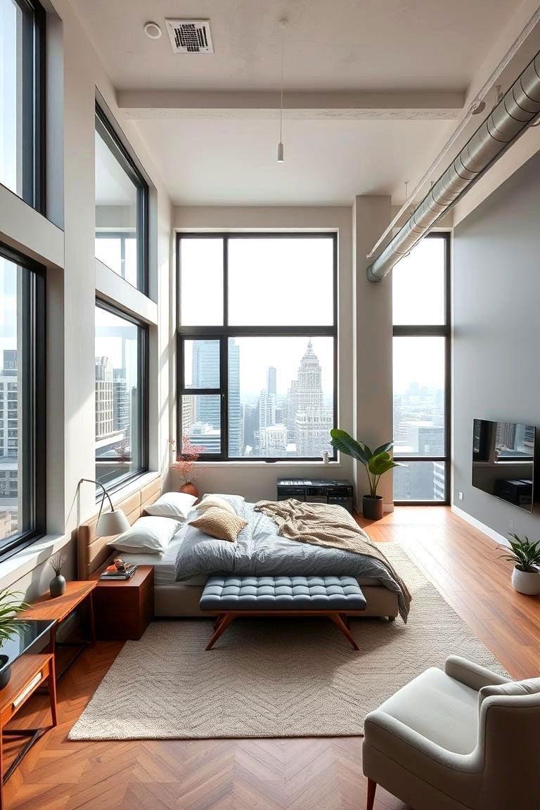 Urban Loft Living - 24 Bedroom Layout Ideas