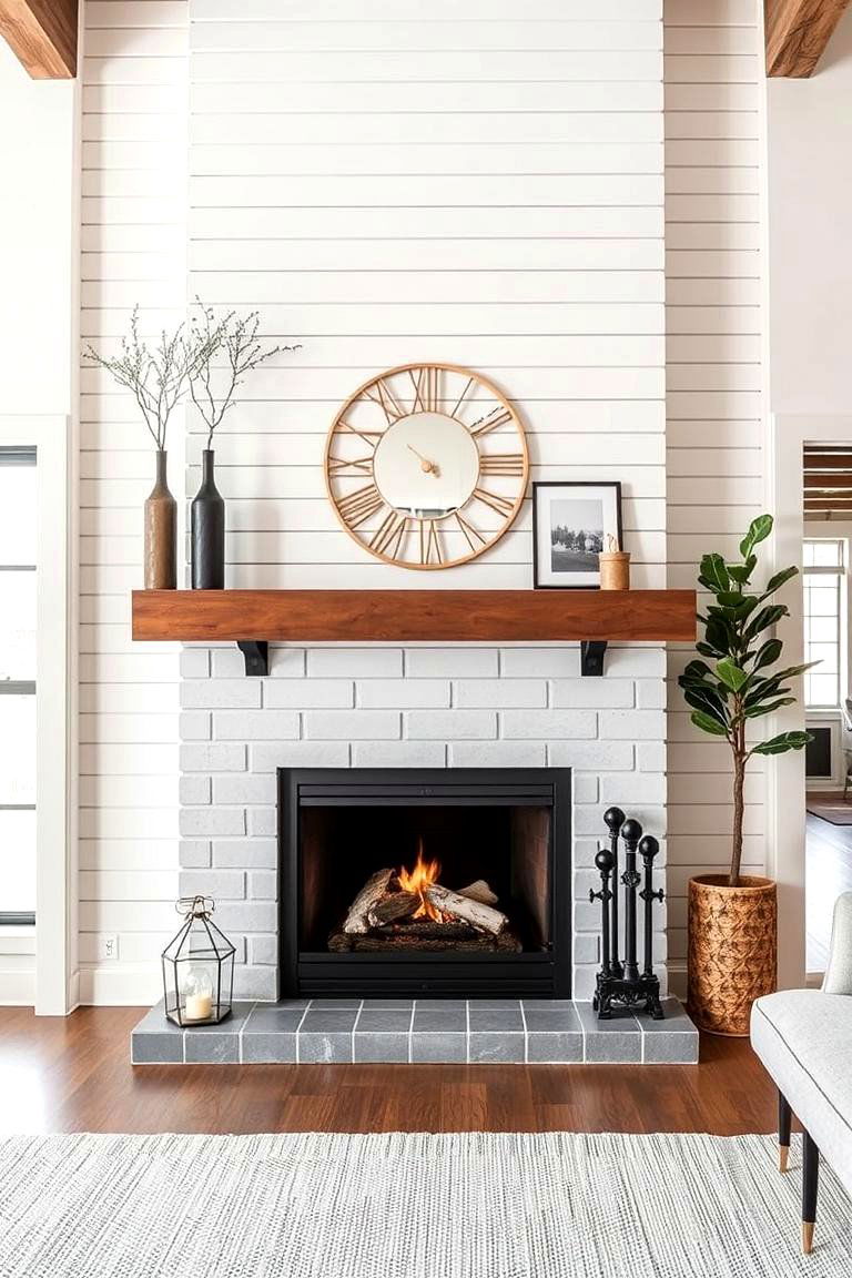 Urban Loft Shiplap Style - 24 Shiplap Fireplace Ideas
