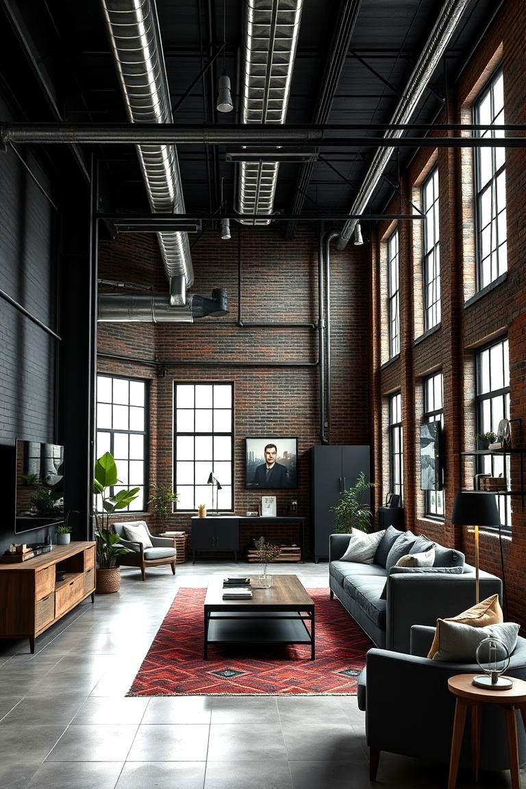 Urban Loft Shiplap Walls - 24 Black Shiplap Wall Ideas
