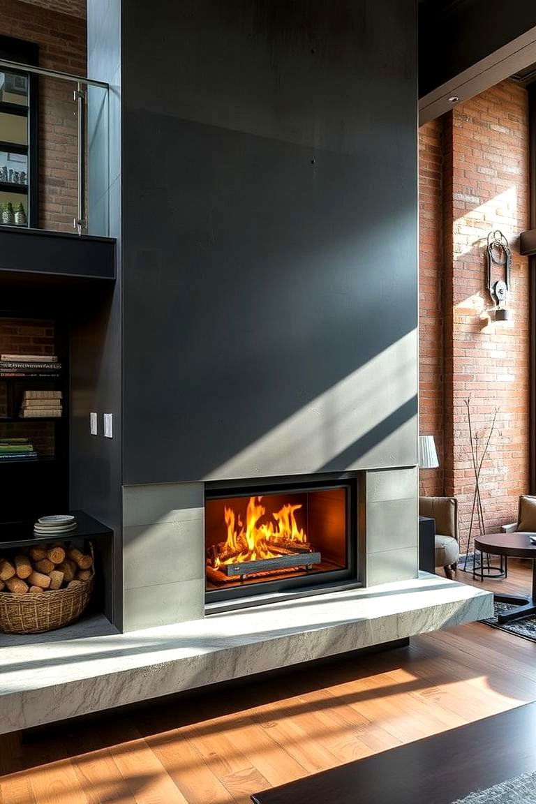 Urban Loft Sophistication - 24 Double-sided Fireplace Ideas