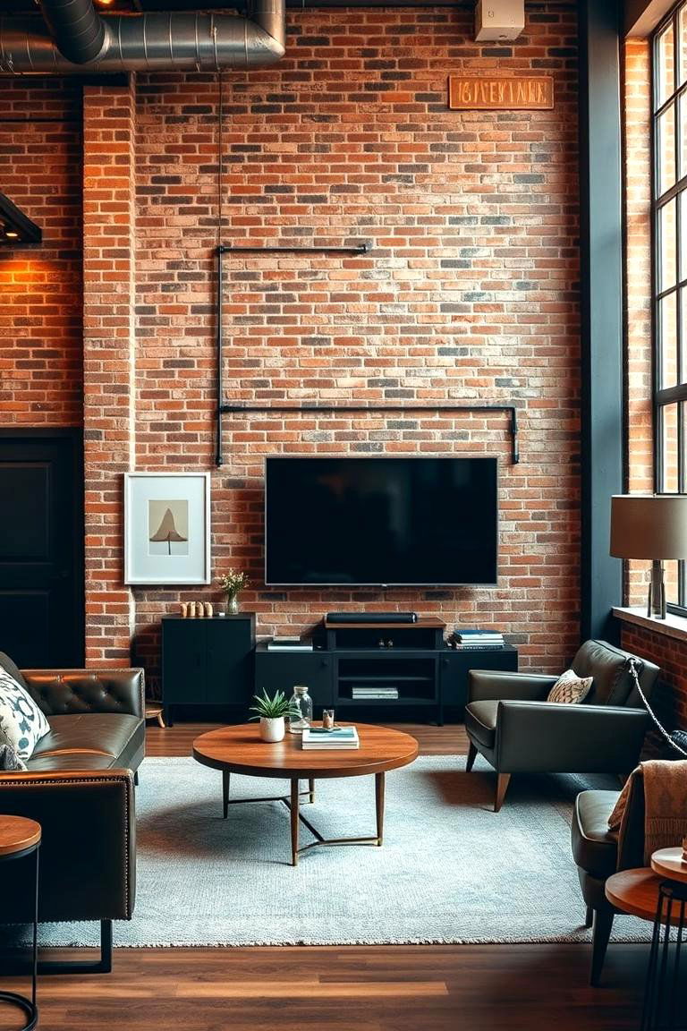 Urban Loft Style Living Room - 24 Small Living Room Ideas With Tv