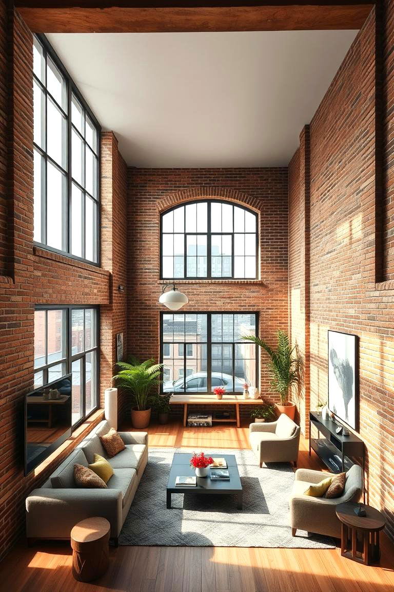 Urban Loft Sunken Living Room - 24 Sunken Living Room Ideas