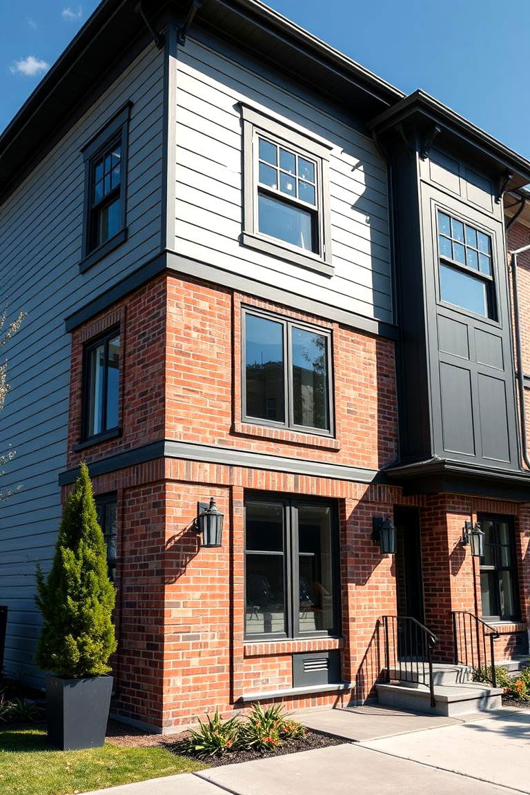 Urban Luxe Combination - 24 Vinyl Siding and Brick Combinations