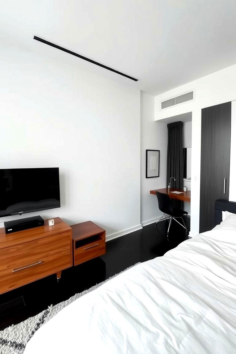 Urban Minimalist Black Floor Bedroom - 24 Black Floor Bedroom Ideas