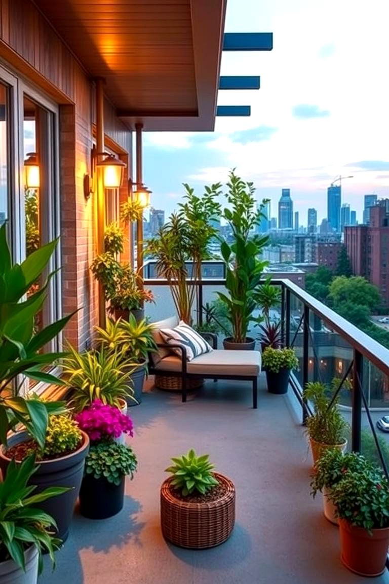 Urban Oasis Balcony - 24 Second Story Balcony Ideas