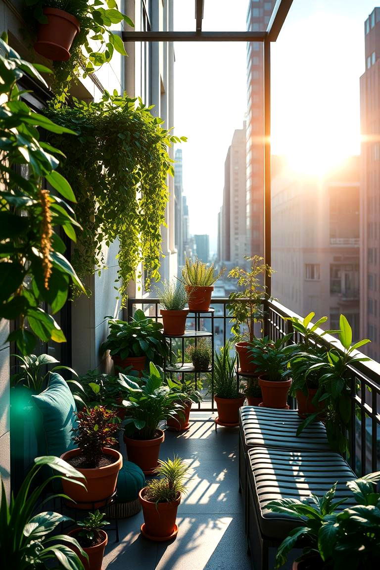 Urban Oasis Escape - 24 Balcony Deck Ideas