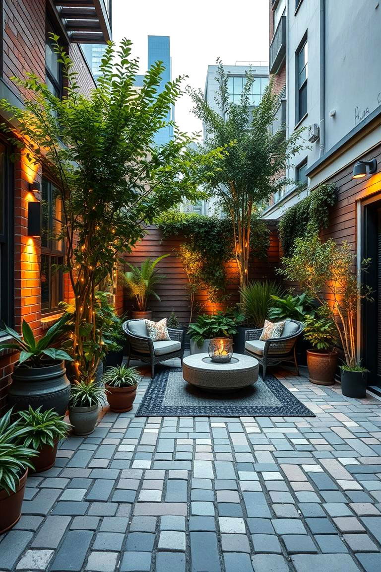 Urban Oasis Hideaway - 24 cobblestone patio ideas