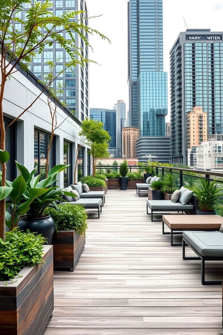 Urban Oasis Look - 24 Deck Decorating Ideas