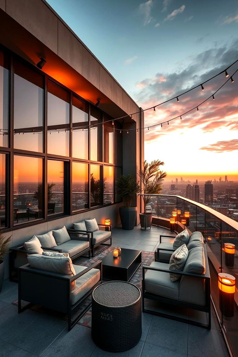 Urban Outdoor Lounge - 24 Residential Rooftop Design Ideas