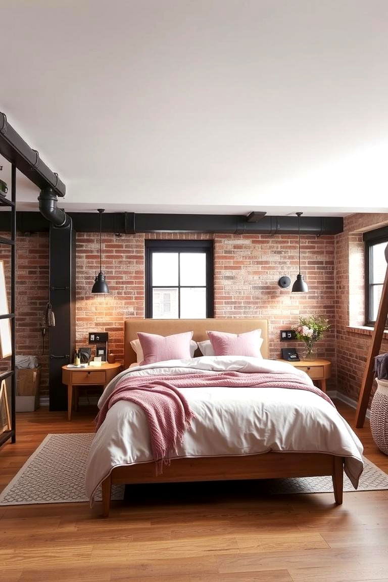 Urban Pink Loft - 24 Pink Bedroom Ideas