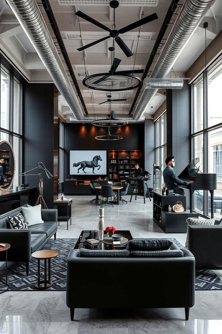 Urban Retreat Vibe - 24 Black and Silver Bedroom Ideas