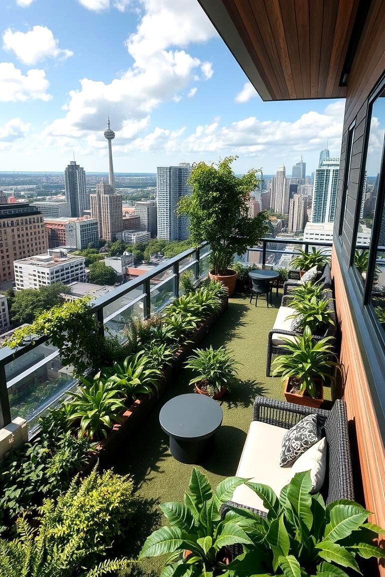 Urban Rooftop Garden Reading Space - 24 Outdoor Reading Nook Ideas