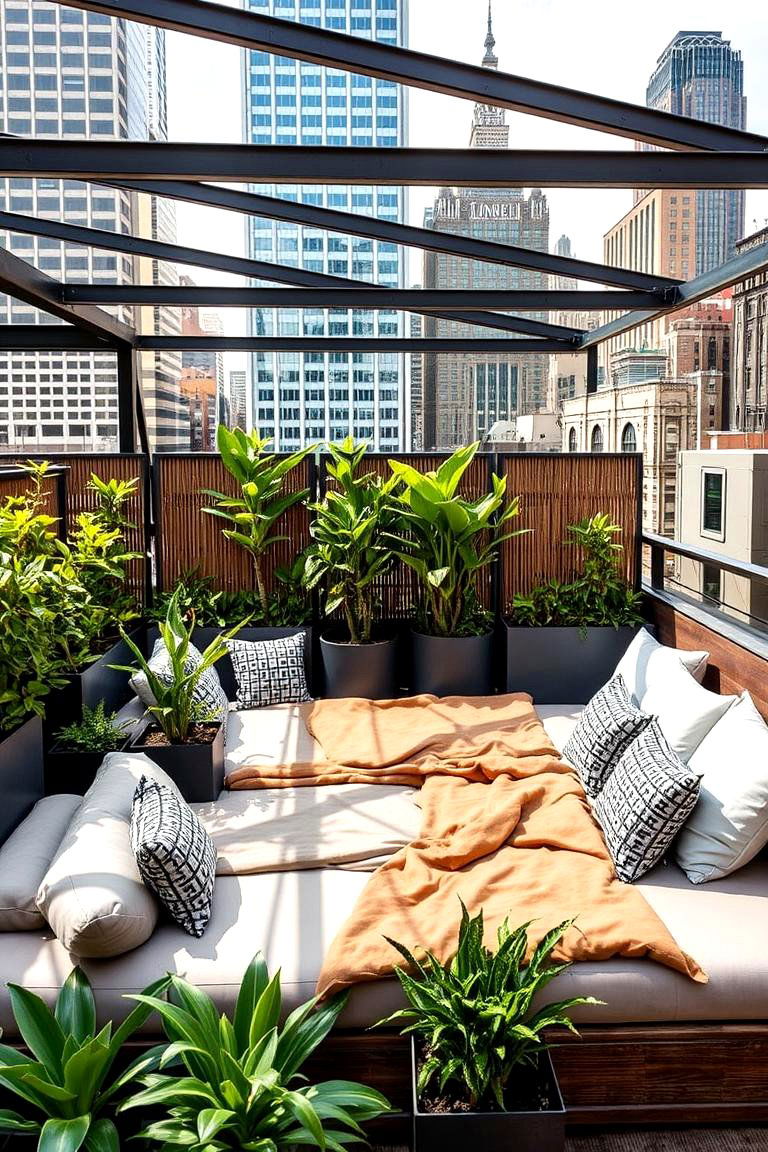 Urban Rooftop Getaway - 24 Outdoor Bedroom Ideas