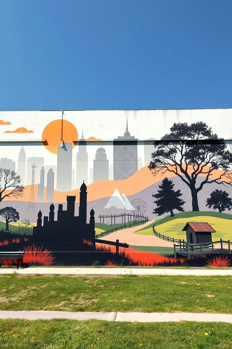 Urban Rural Fusion Mural - 24 Small Town Murals