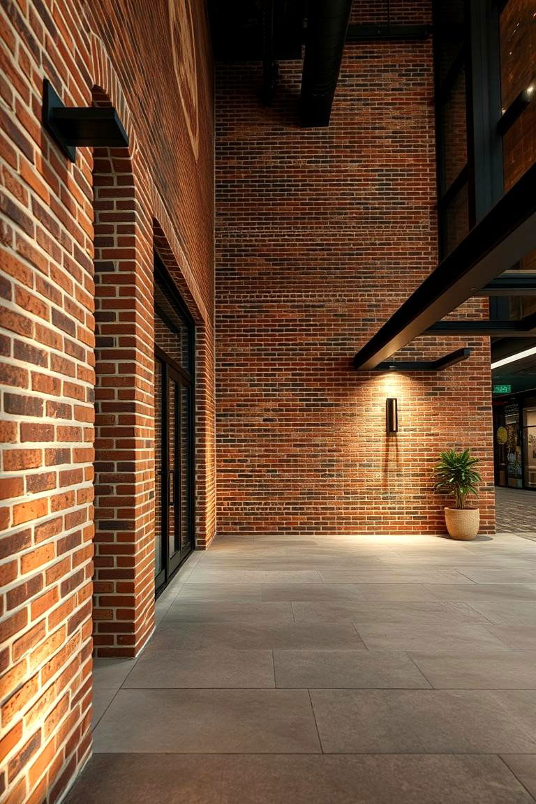 Urban Rustic Appeal - 24 Rustic Brick Fireplace Ideas