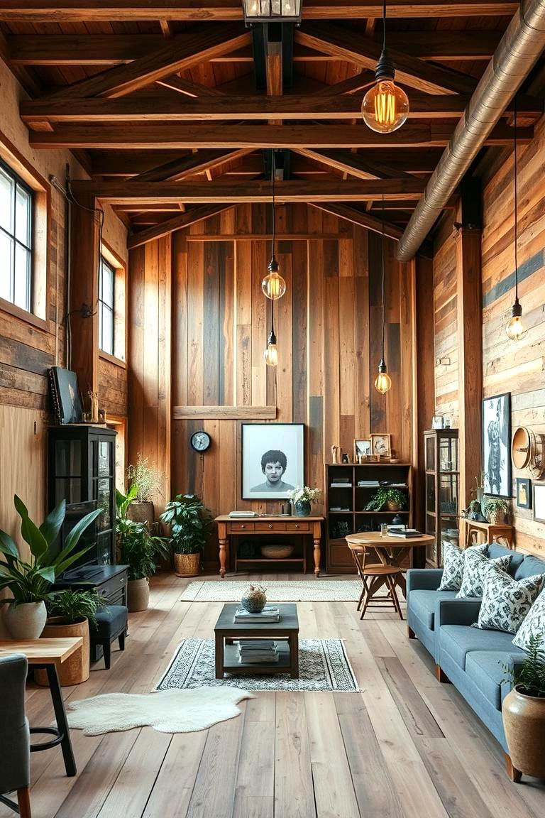 Urban Rustic Loft Office - 24 Loft Office Ideas