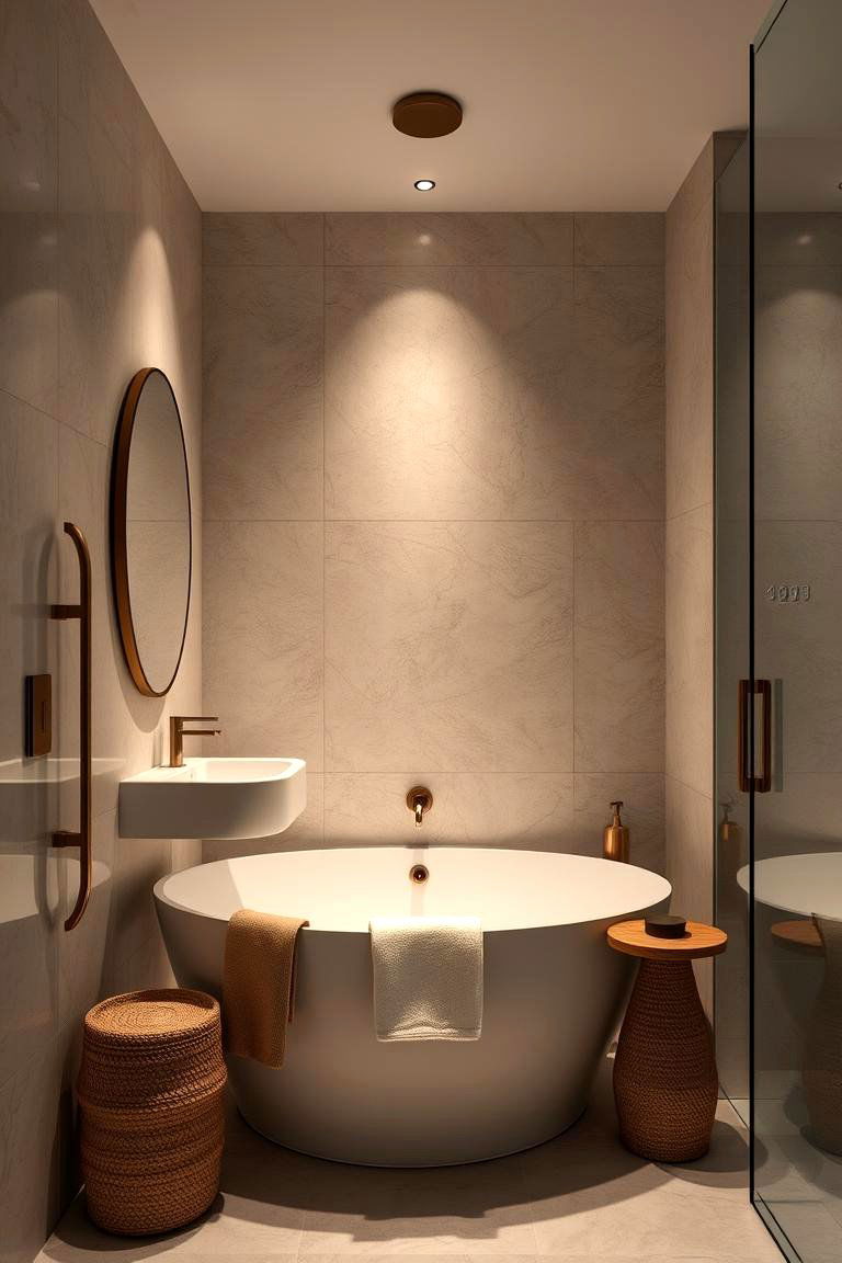 Urban Sanctuary - 24 Travertine Tile Bathroom Ideas