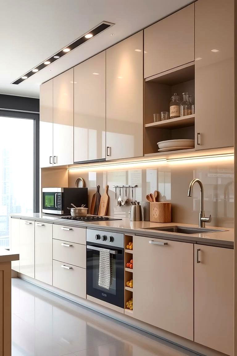 Urban Sophistication - 24 Kitchens With Beige Kitchen Cabinets