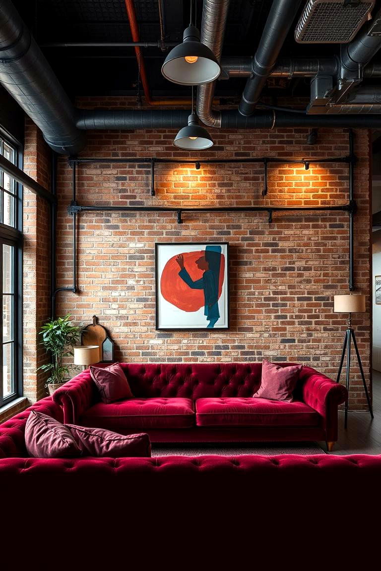 Urban Sophistication - 24 Burgundy Sofa Living Room Ideas