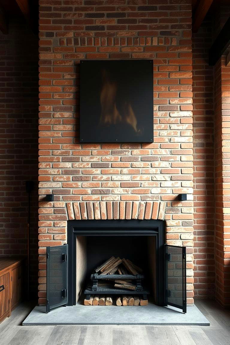 Urban Spanish Industrial Fireplace - 24 Spanish Style Fireplace Ideas