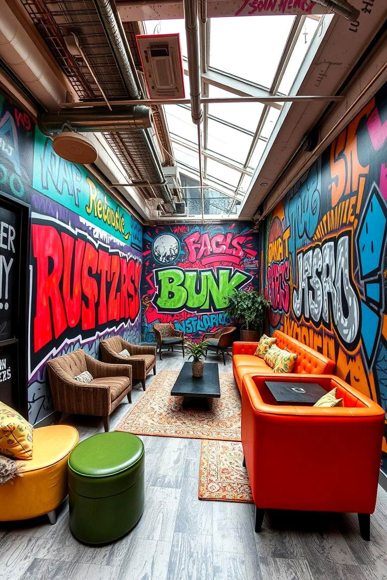 Urban Street Art Theme - 24 Boys Dorm Room Ideas