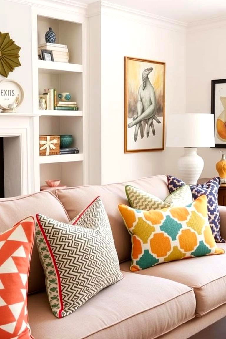 Use Bold Patterns in Small Doses - 24 Apartment Decorating Ideas