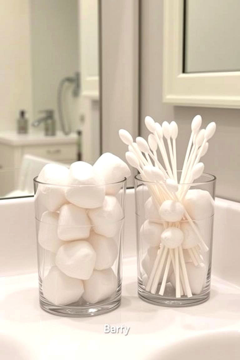 Use Clear Containers for Visibility - 24 Bathroom Organization Ideas