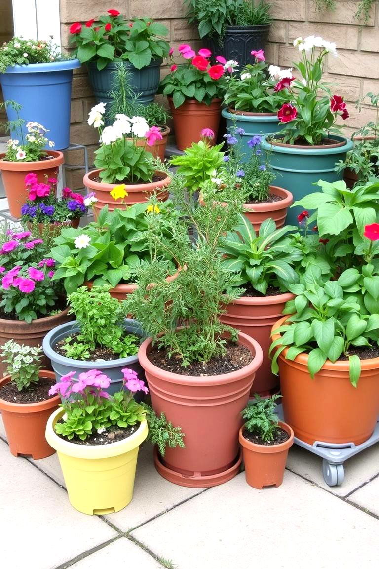 Use Container Gardening for Flexibility and Mobility - 24 Landscaping Ideas