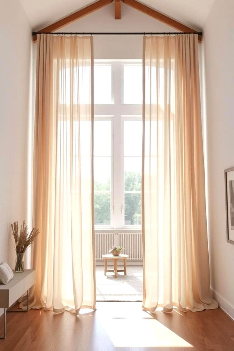 Use Curtains to Frame Windows - 24 Long Living Room Ideas