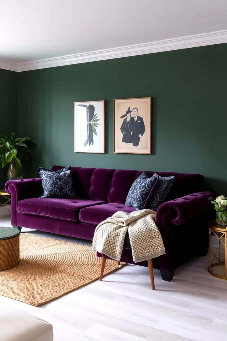 Use Dark and Moody Color Palettes - 24 Witchy Living Room Ideas