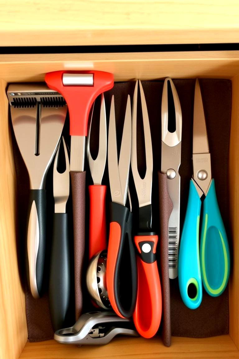 Use Drawer Organizers for Small Kitchen Tools - 24 Kitchen Cabinet Organization Ideas