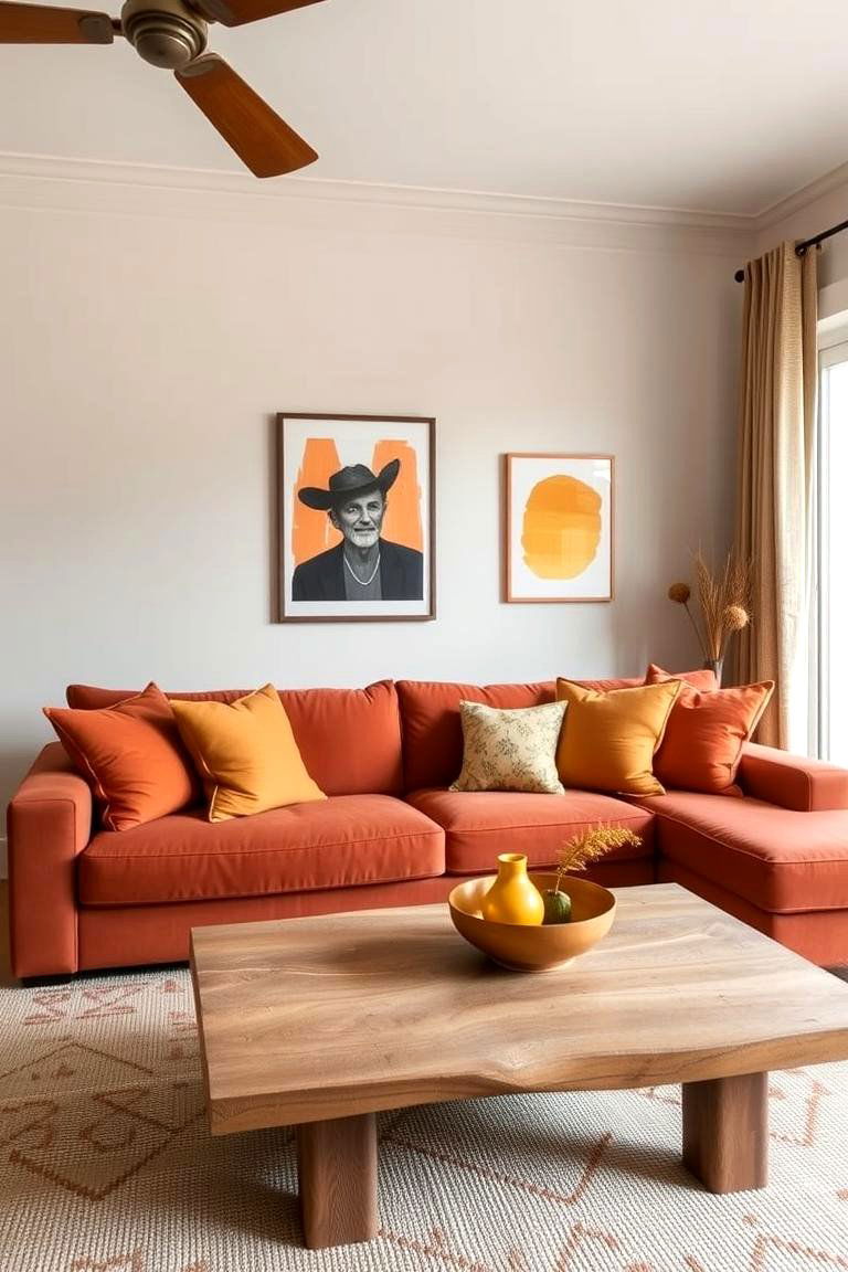 Use Earth Toned Accents - 24 Natural Living Room Ideas
