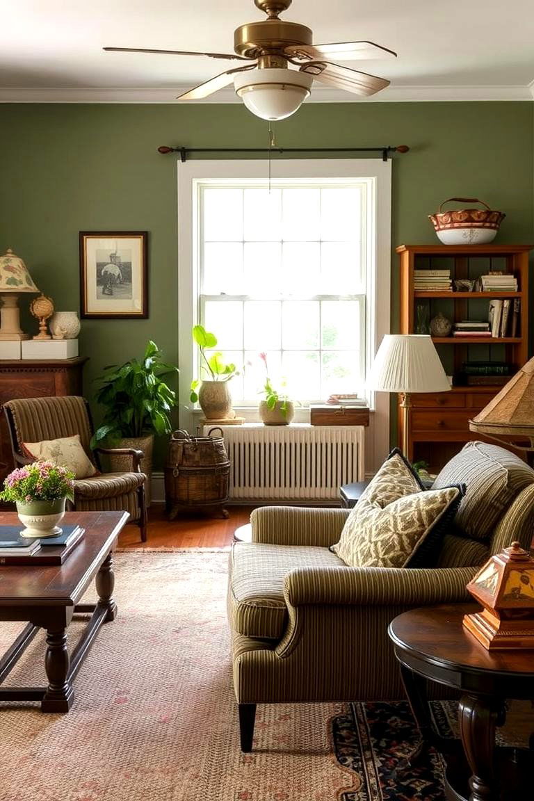 Use Earthy Tones to Ground the Space - 24 Cottage Living Room Ideas