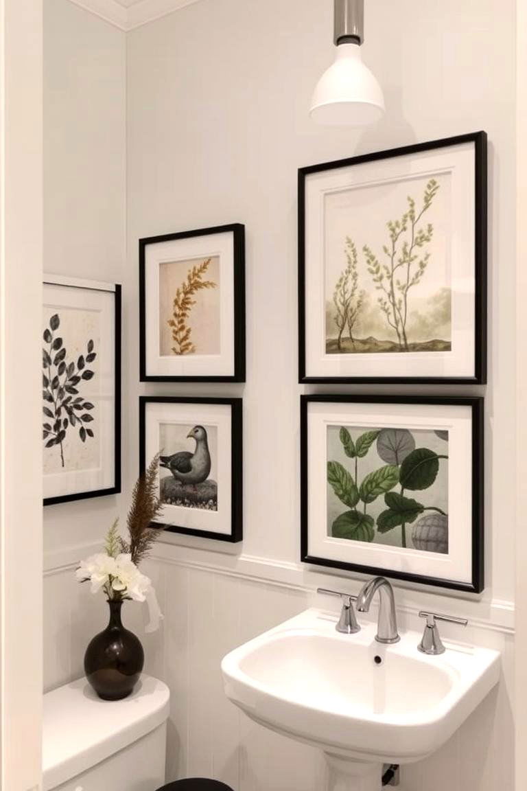 Use Elegant Wall Art to Enhance the Decor - 24 Bathroom Staging Ideas