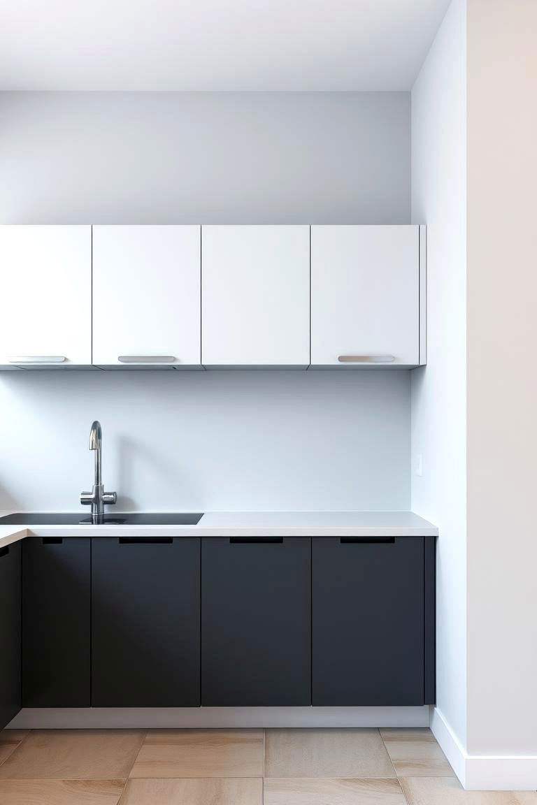 Use Floating Cabinets - 24 Minimalist Kitchen Ideas
